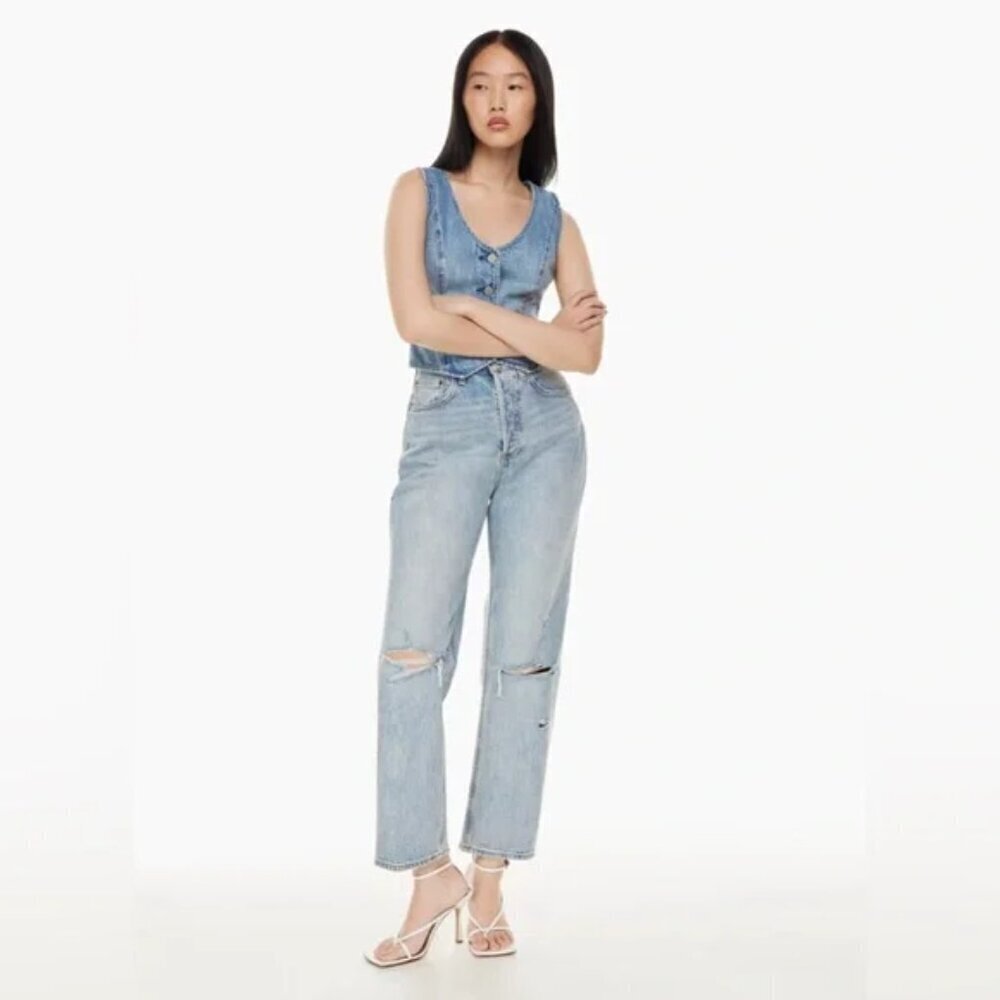 Denim Forum The Joni High Rise Loose Jeans Size 29